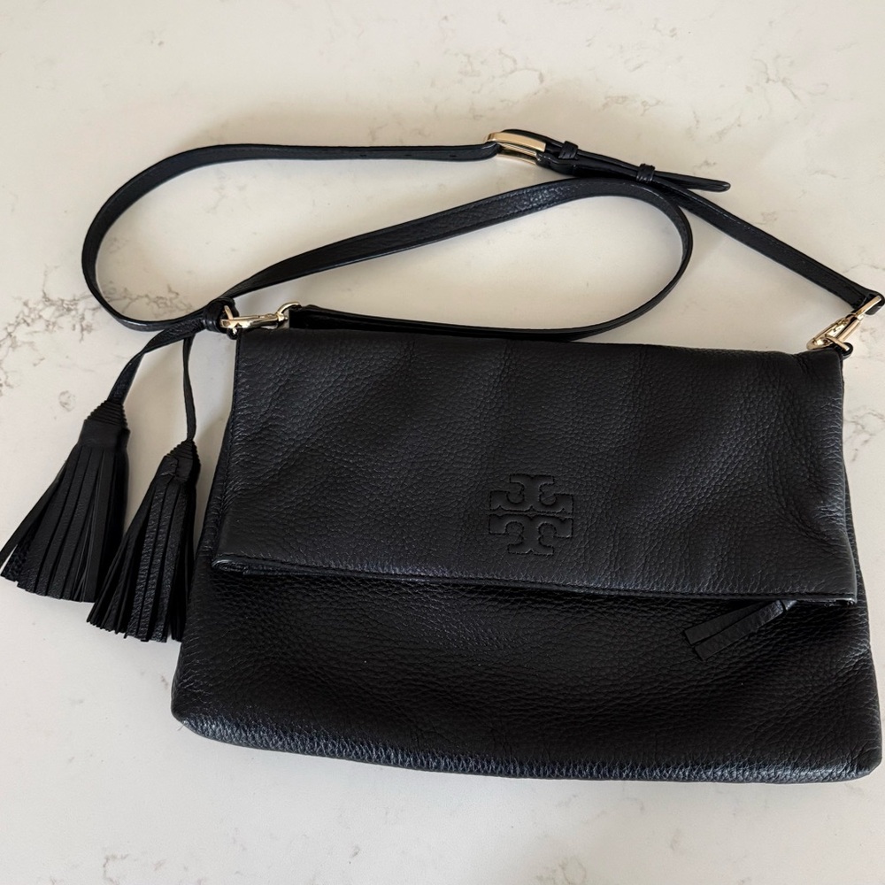 Tory Burch Women's Black Leather Crossbody Bag